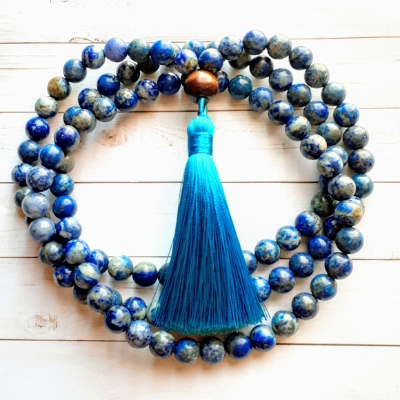 Jewelry - 108 Lapis Lazuli Mala Necklace